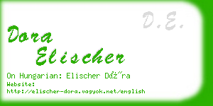 dora elischer business card